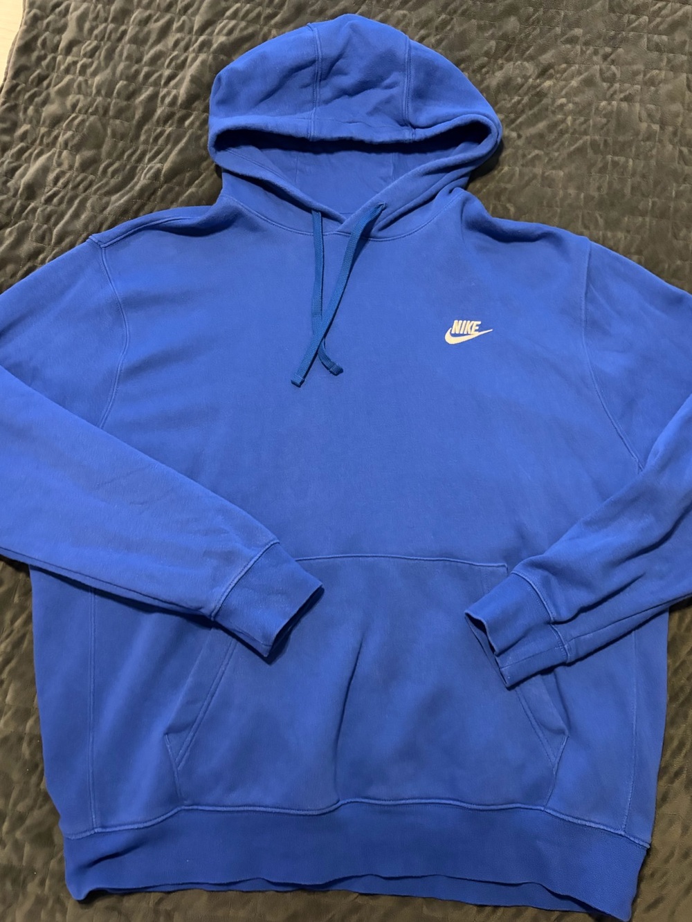 Nike Men's Blue Logo Hoodie